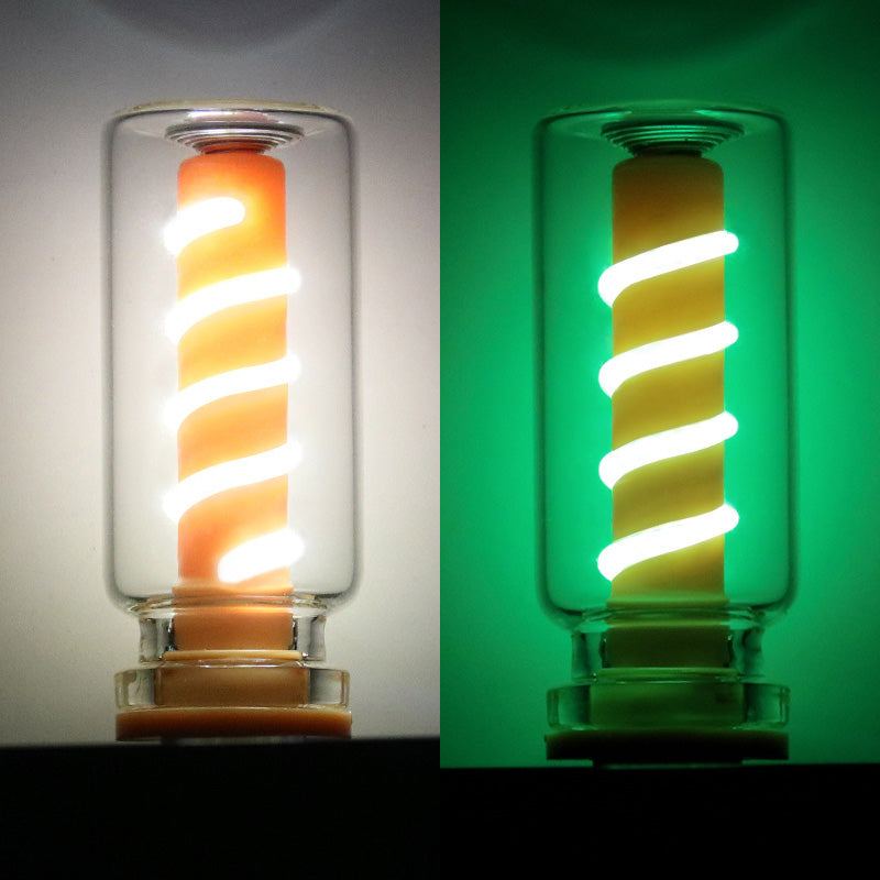 ChubbyGlow SpiralNova - Transparent RGB LED Light，USB Powered Mood Lighting for Car/Bedroom/Parties