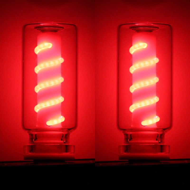 ChubbyGlow SpiralNova - Transparent RGB LED Light，USB Powered Mood Lighting for Car/Bedroom/Parties