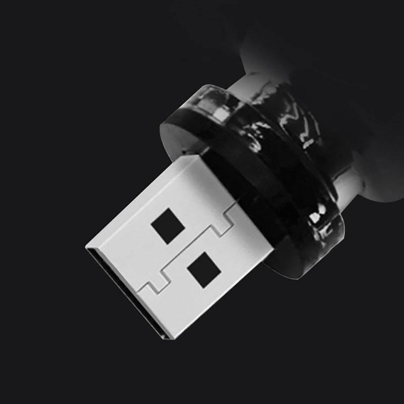 ChubbyGlow SpiralNova - Transparent RGB LED Light，USB Powered Mood Lighting for Car/Bedroom/Parties