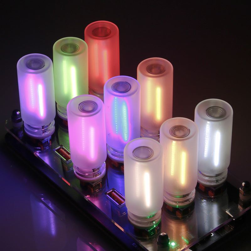 ChubbyGlow - Transparent RGB LED Light，USB Powered Mood Lighting for Car/Bedroom/Parties