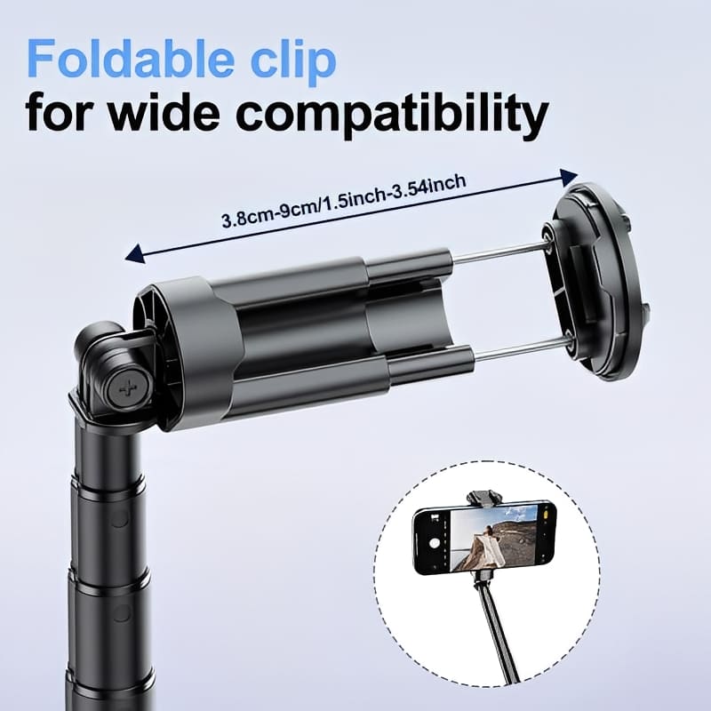 ChubbyGrip AutoPop - Auto-Extend Tripod - Magnetic Remote & 360° Rotating Head for iPhone/Android