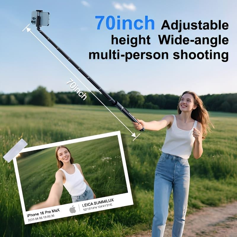 ChubbyGrip AutoPop - Auto-Extend Tripod - Magnetic Remote & 360° Rotating Head for iPhone/Android