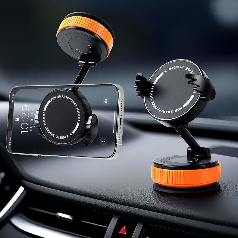 ChubbyGrip DuoWing – 2-in-1 Foldable Rotating MagSafe Car Mount with Retractable Clamp Arm