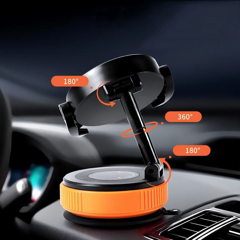 ChubbyGrip DuoWing – 2-in-1 Foldable Rotating MagSafe Car Mount with Retractable Clamp Arm