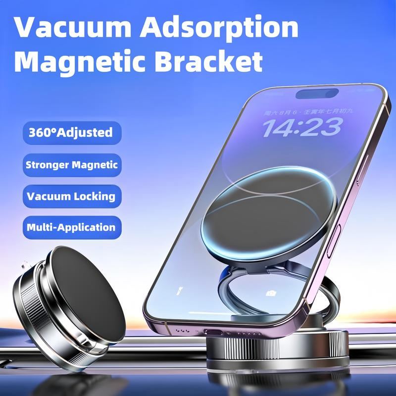 ChubbyGrip Loop - 360° Adjustable Vacuum Magnetic Phone Holder for Car,Makeup/Gym/Mirror