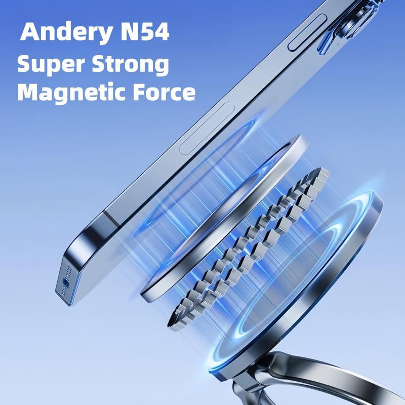 ChubbyGrip Loop - 360° Adjustable Vacuum Magnetic Phone Holder for Car,Makeup/Gym/Mirror