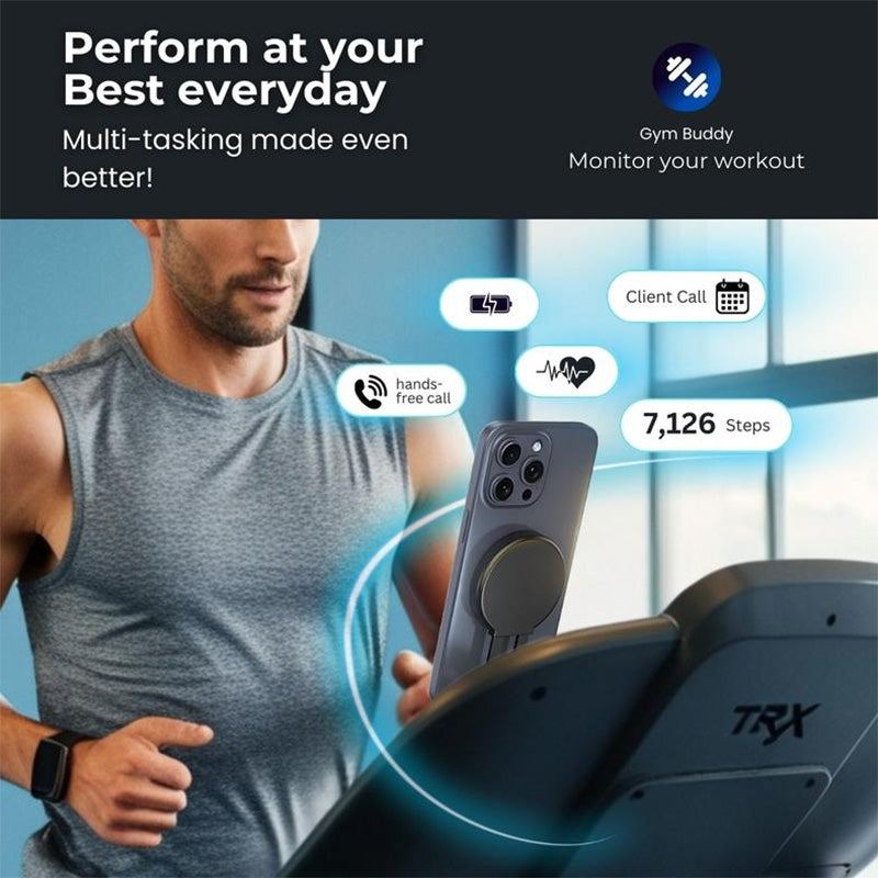 ChubbyGrip VacuSnap - Dual-Mode Phone Stand - Vacuum Base & Magnetic Grip for Car/Desk/Selfie