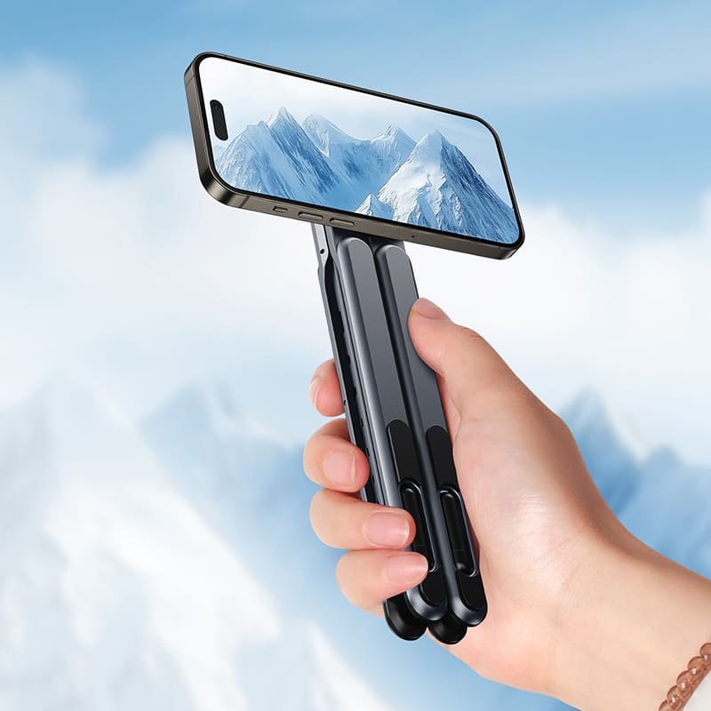 ChubbyLift Aluminum Alloy Multi-Device Magnetic Stand – Adjustable Height & Angle for Laptop, Tablet & Phone
