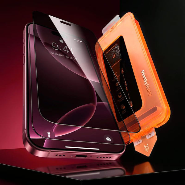 ChubbyShield AlignPro – Privacy Screen Protector with Auto-Alignment Tray