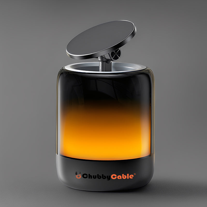 ChubbyVibe LuxeDuo™ - 2-in-1 Magnetic Speaker Stand - 360° Surround Sound + 90° Height-Adjustable Grip