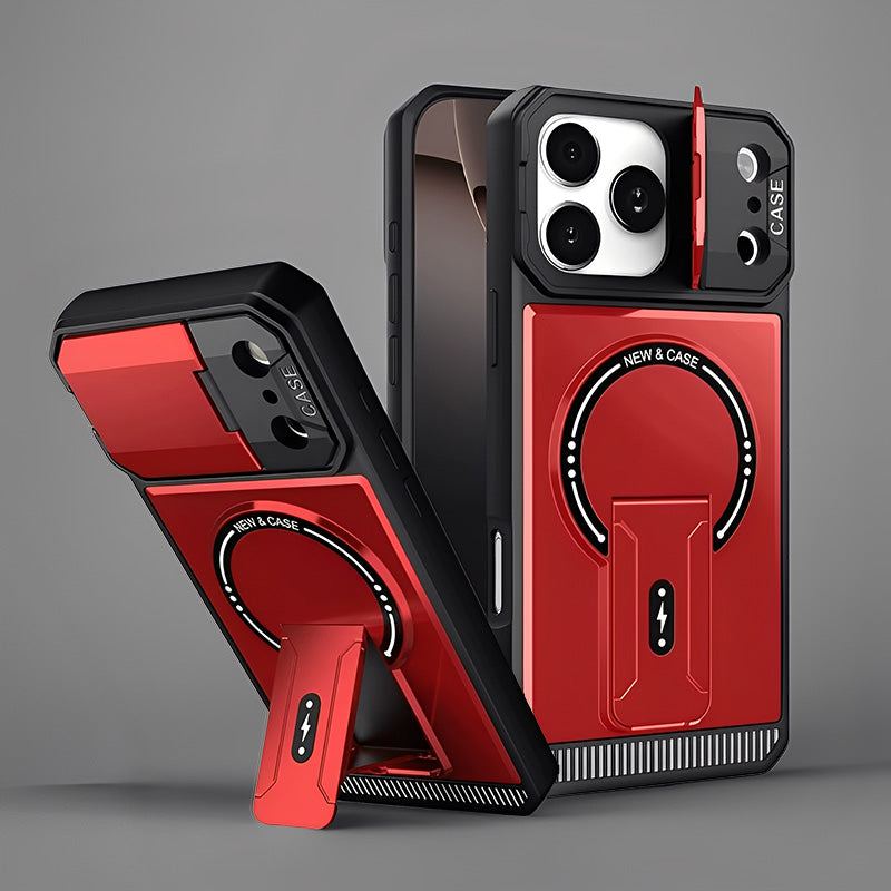 Chubbyarmor Protect - Multifunctional Magsafe Bracket Lens Protection Case For iPhone 17