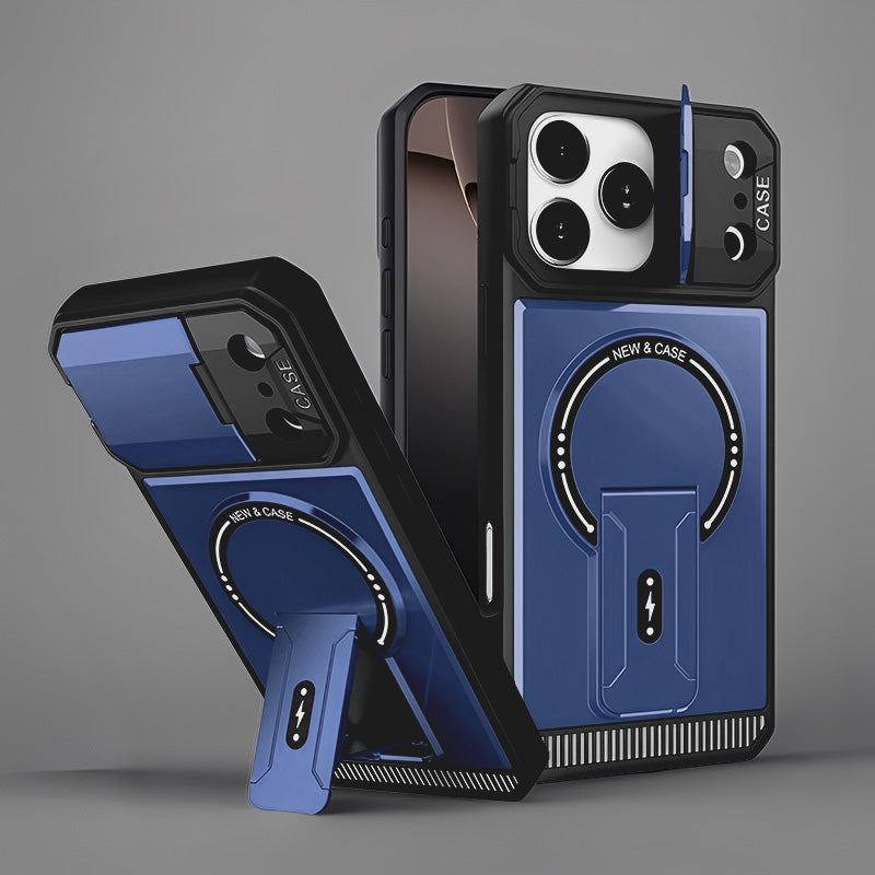 Chubbyarmor Protect - Multifunctional Magsafe Bracket Lens Protection Case For iPhone 17