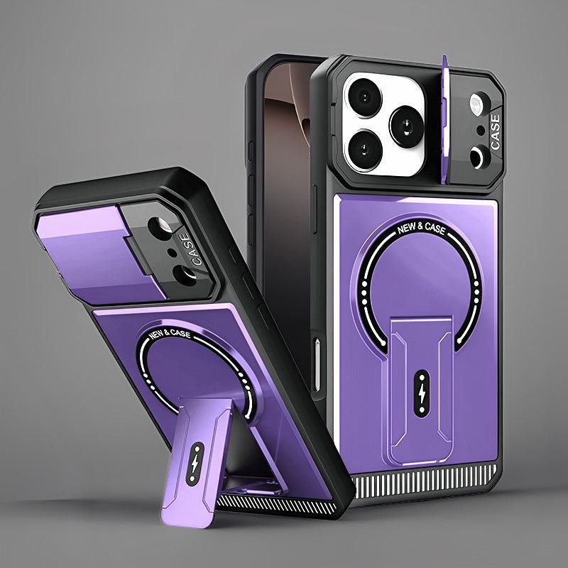 Chubbyarmor Protect - Multifunctional Magsafe Bracket Lens Protection Case For iPhone 17