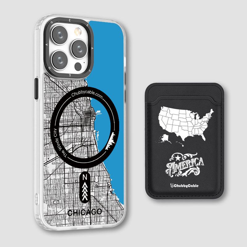 "City Map - Chicago" Urban Adventure iPhone Case