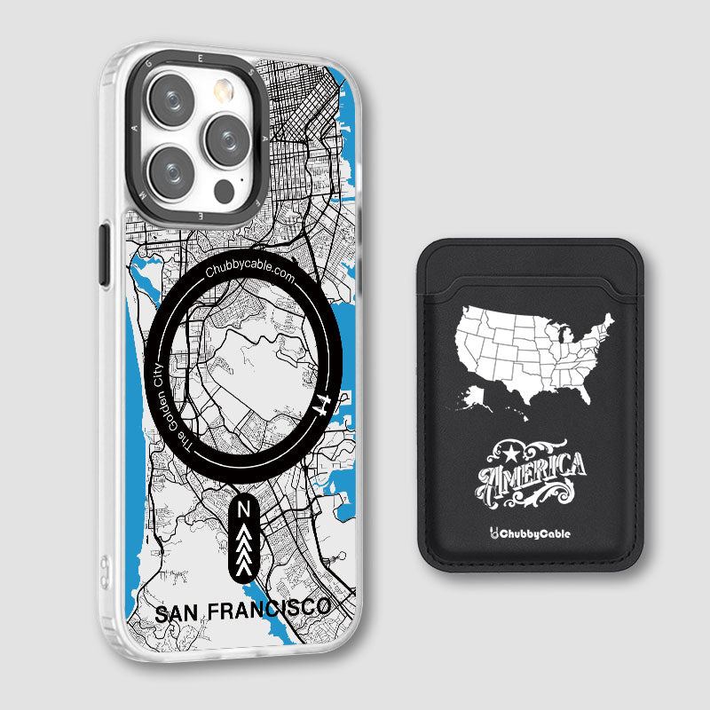 "City Map - San Francisco" Urban Adventure iPhone Case