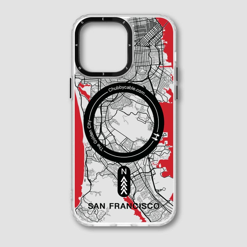 "City Map - San Francisco" Urban Adventure iPhone Case