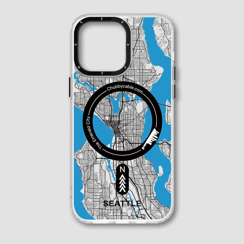 "City Map - Seattle" Urban Adventure iPhone Case