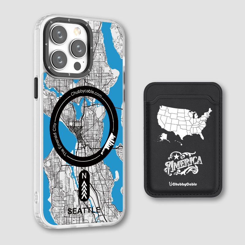 "City Map - Seattle" Urban Adventure iPhone Case