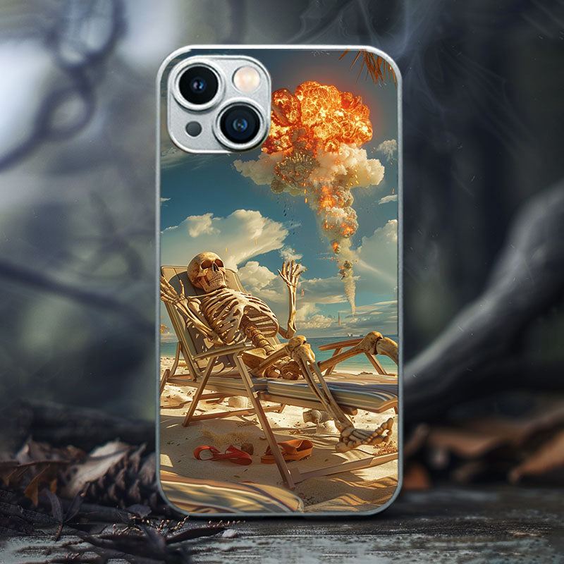 "CoastalBoneBlastHorror" Special Designed Glass Material iPhone Case（复制）