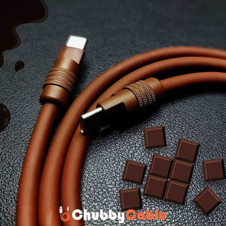 "Cocoa Chubby" Chocolate Delight Silicone Charge Cable