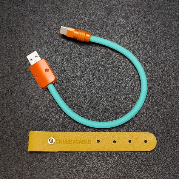 "Color Block Chubby" Power Bank Friendly Cable
