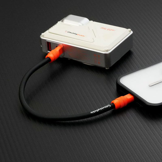 "Color Block Chubby" Power Bank Friendly Cable - More colors