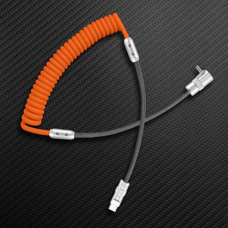 Color Blocked Chubby 90° Spring Cable | ChubbyCable – Chubbycable
