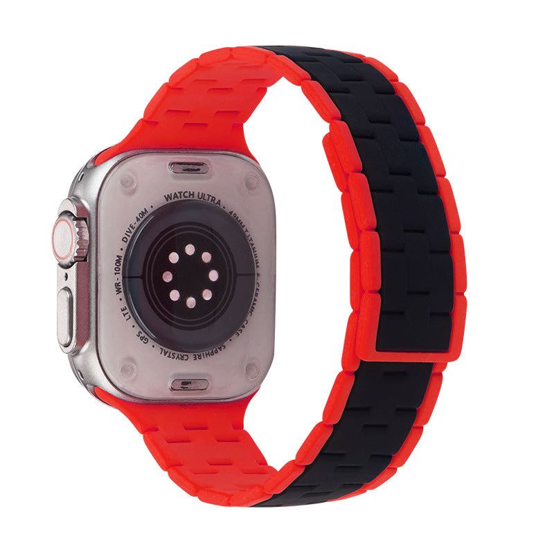 Color Blocking Fashion Silicone Band for Apple Watch