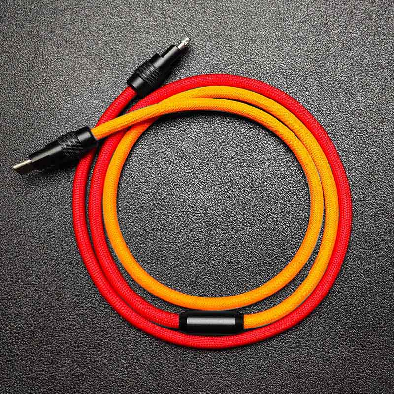"ColorWeave Chubby" Vibrant Dual-Tone 100W Fast Charge Cable