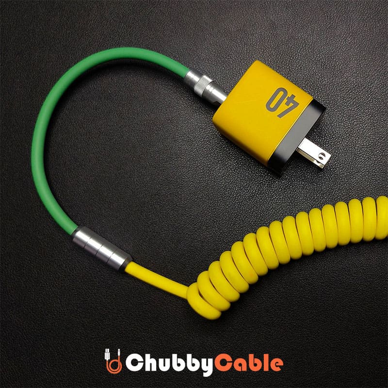"Colorblock Chubby" Fast Charging Car Spring Cable