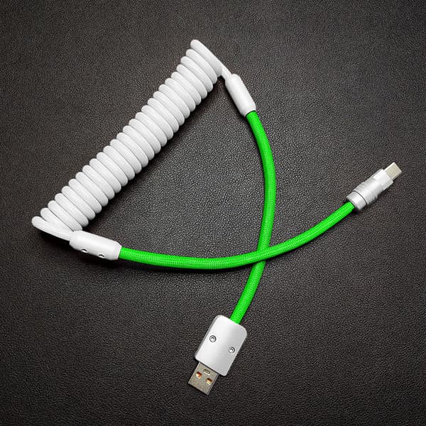 Spring Charge Cable - Durable, Fast Charging, Stylish | Chubbycable