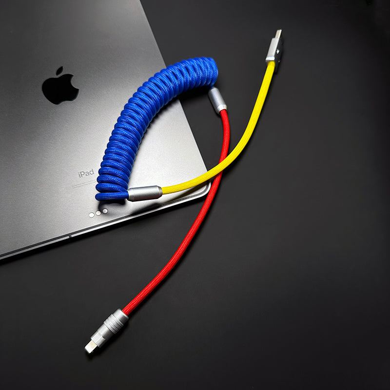 Colorblock Color Spring Charge Cable | Chubbycable
