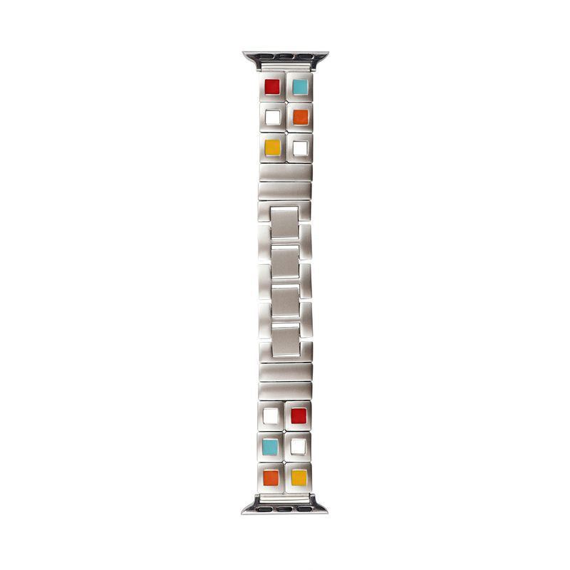 Colorful Small Square Metal Band For Apple Watch