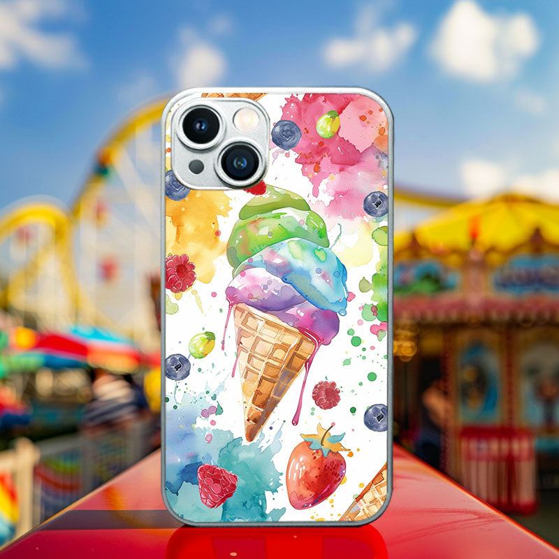 "ColorfulCream" Special Designed Glass Material iPhone Case
