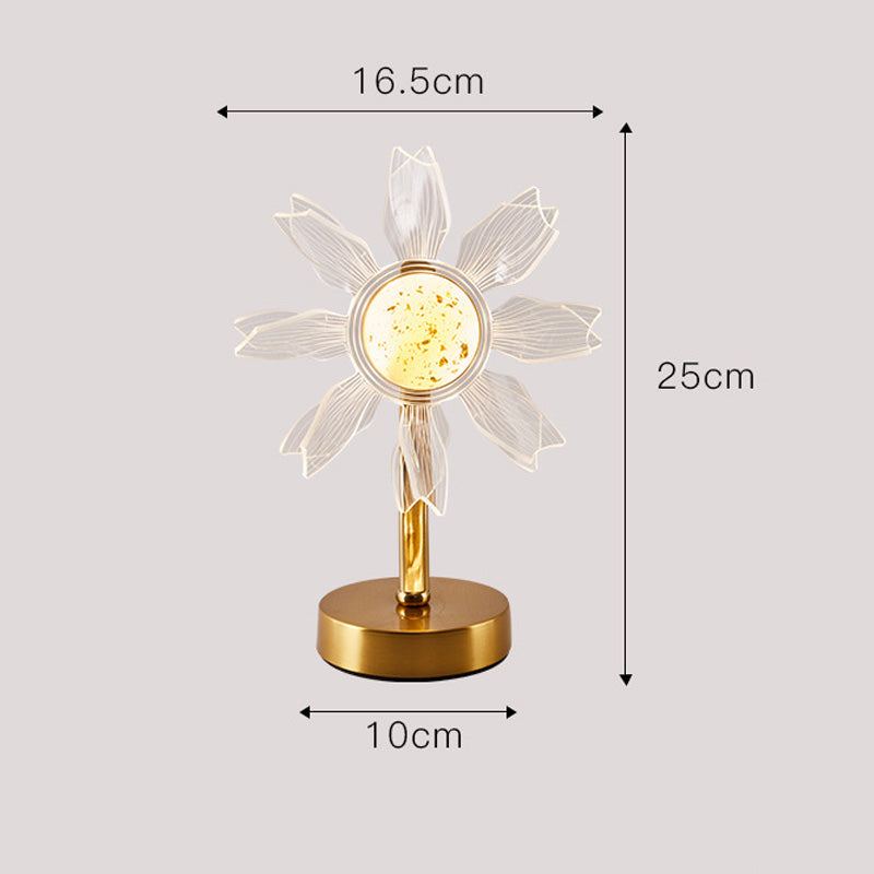 Creative Acrylic Sunflower Table Lamp