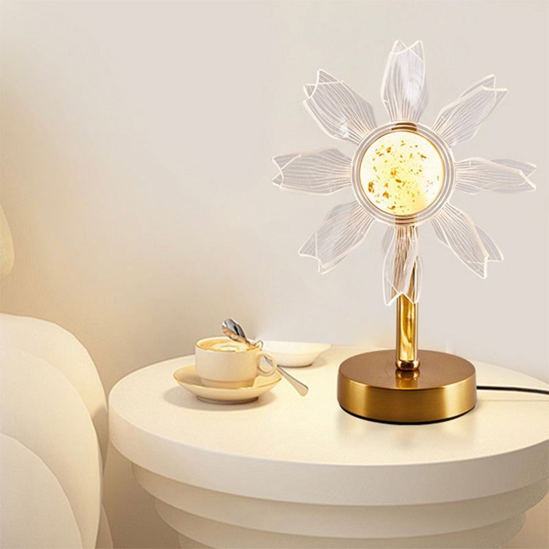 Creative Acrylic Sunflower Table Lamp