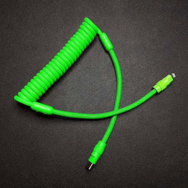 "Curly Chubby" New Spring Charge Cable