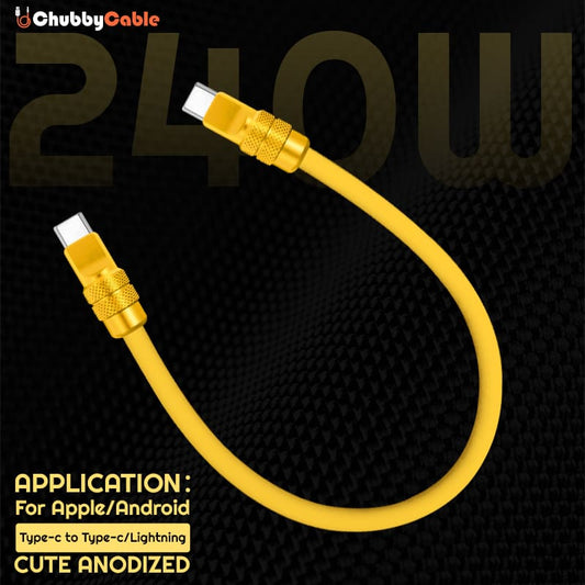 "Cute Anodized" Power Bank Friendly Cable C+Lightning