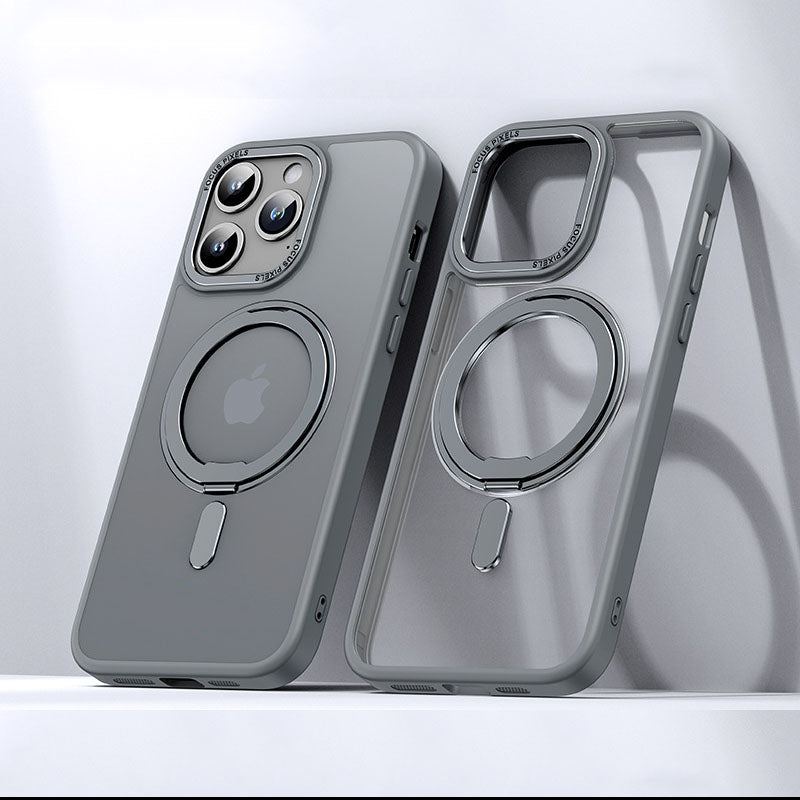 "Cyber Case" 360° Rotatable Invisible Stand MagSafe Case For iPhone