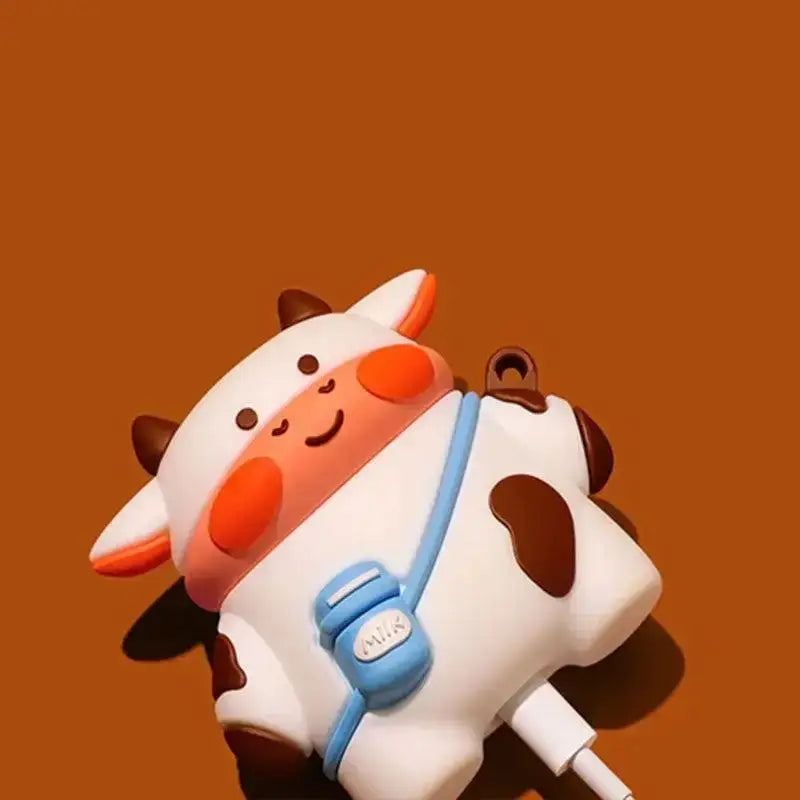 "Dairy Cow" Creative Silicone AirPods Case