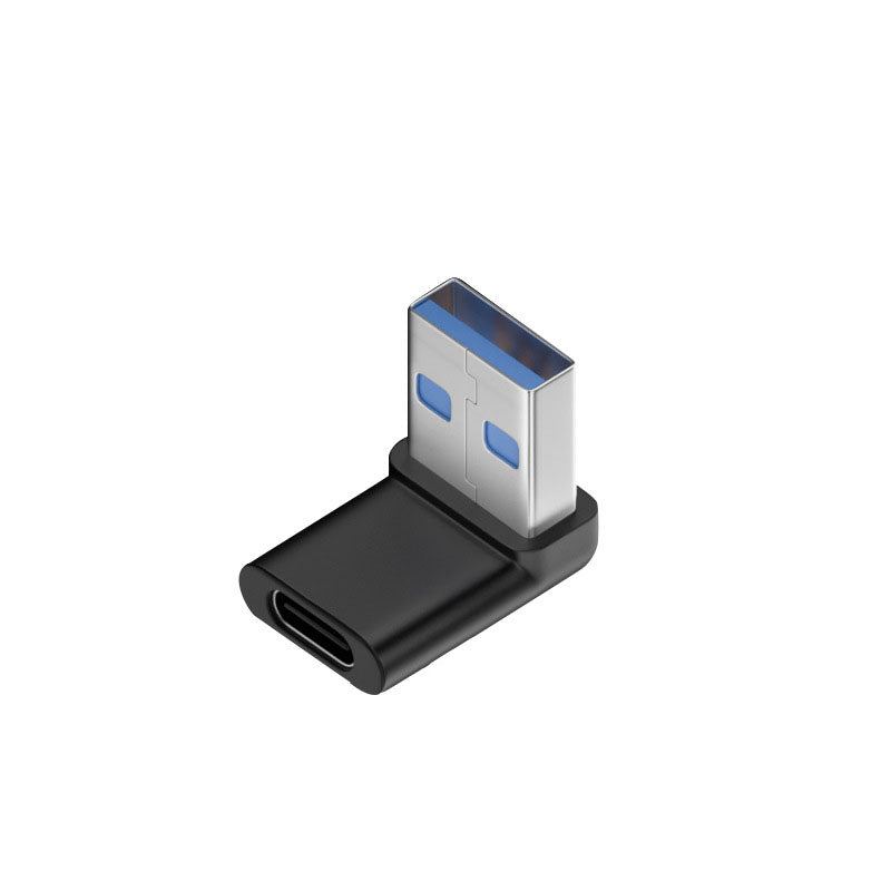 Elbow USB-A Male To Type-C Female Adapter