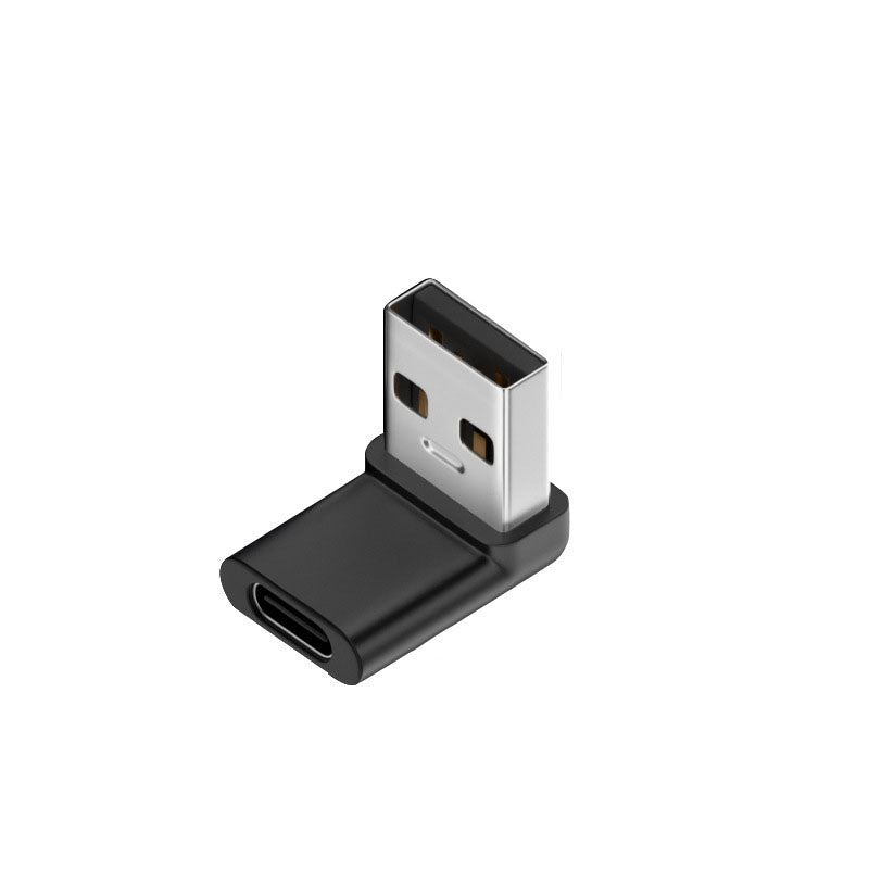 Elbow USB-A Male To Type-C Female Adapter