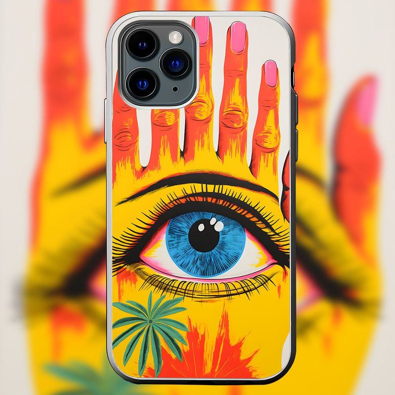 "EyePalmCoco" Special Designed Glass Material iPhone Case