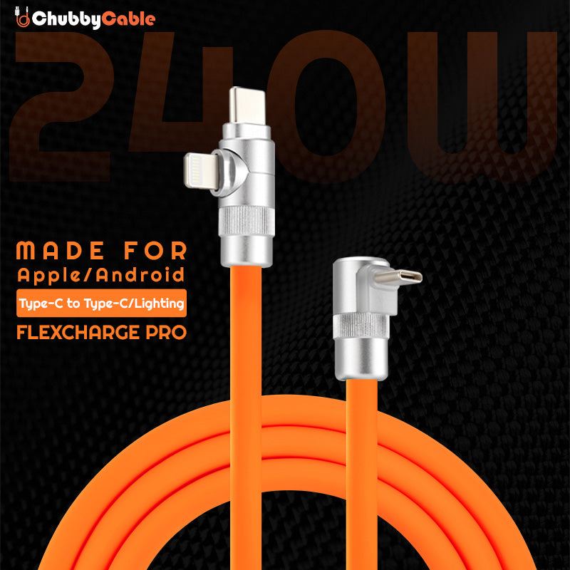 FlexCharge Pro 90° 2-in-1 Tesla Car Cable | ChubbyCable – Chubbycable