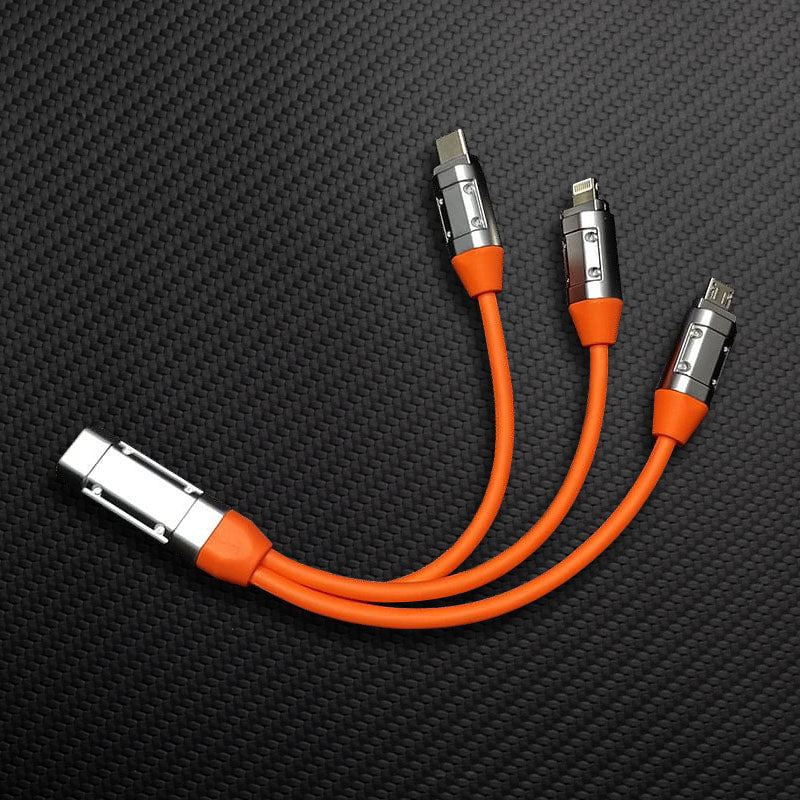 "Full-equipped Chubby" 6-in-1 240W Fast Charging Spring Cable