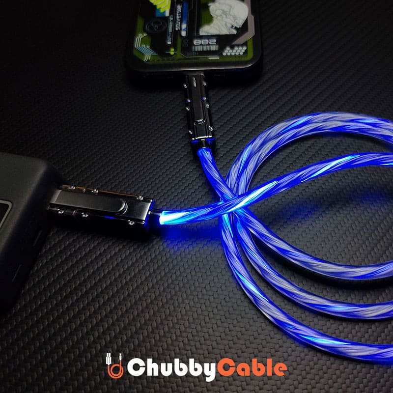 "Glowing Versatility" 4-in-1 Portable Charging Cable