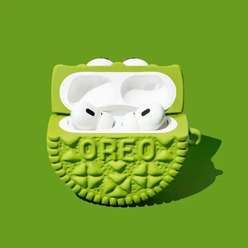 "Green Cookies" Creative Silicone AirPods Case