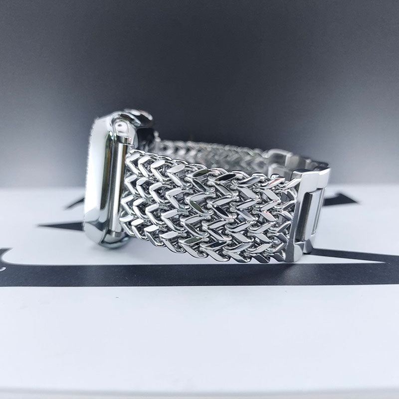Heart Braided Stainless Steel Band For Apple Watch