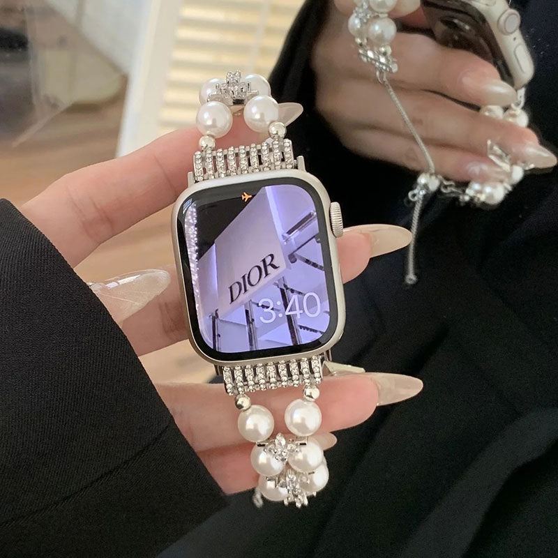 High-End Pearl Chain Band For Apple Watch
