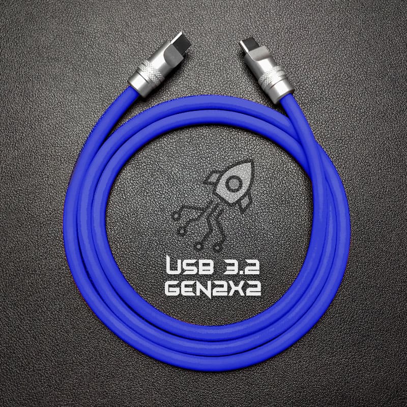 "HyperTransfer Chubby" USB 3.2 Gen2×2 Cable - Made for iphone 15 Data Transmission & Charge